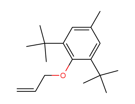 Molecular Structure of 1516-98-9 (Benzene, 1,3-bis(1,1-dimethylethyl)-5-methyl-2-(2-propenyloxy)-)