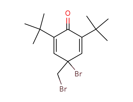 Molecular Structure of 25534-61-6 (2,5-Cyclohexadien-1-one,
4-bromo-4-(bromomethyl)-2,6-bis(1,1-dimethylethyl)-)