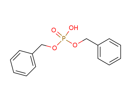 1623-08-1,Dibenzyl phosphate,Dibenzyl hydrogen phosphate;Phosphoric acid, dibenzyl ester (8CI);Hydrogen diphenylmethyl phosphate;Dibenzylphosphoric acid;AC1L2LDM;AC1Q6SXV;CID74189;