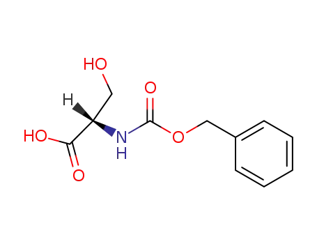 Molecular Structure of 1145-80-8 (N-Cbz-L-Serine)
