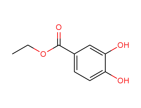 Molecular Structure of 3943-89-3 (Ethyl 3,4-dihydroxybenzoate)
