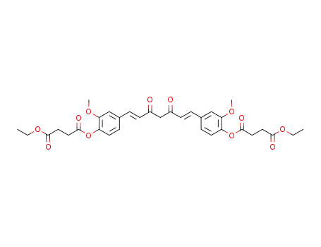 4,4'-((1E,6E)-3,5-dioxohepta-1,6-diene-1,7-diyl)bis(2-methoxy-1,4-phenylene) diethyl disuccinate