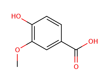 Molecular Structure of 121-34-6 (Vanillic acid)