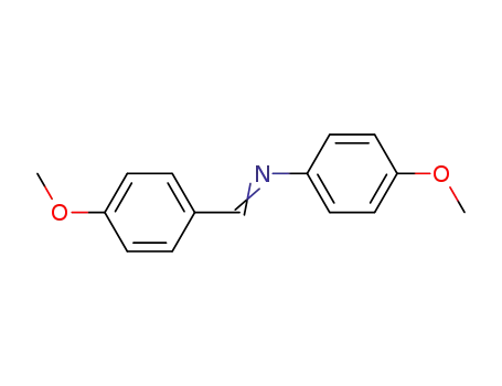 Molecular Structure of 1749-08-2 (N-(4-METHOXYBENZYLIDENE)-4-METHOXYANILINE)