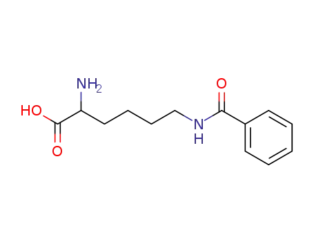 Molecular Structure of 5107-18-6 (N6-Benzoyl-DL-lysine)