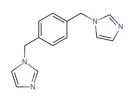 Molecular Structure of 56643-83-5 (1,4-Bis(imidazole-l-ylmethyl)benzene)