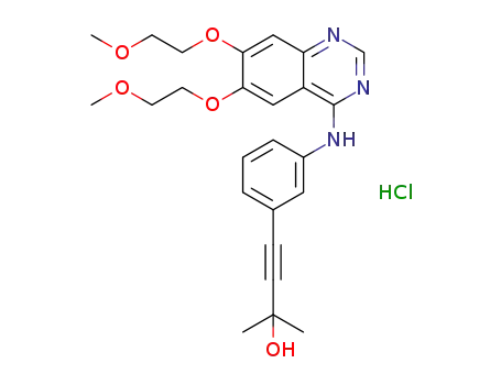 3-butyn-2-ol, 4-[3-[[6,7-bis(2-methoxyethoxy)-4-quinazolinyl]amine]phenyl]-2-methyl, hydrochloride