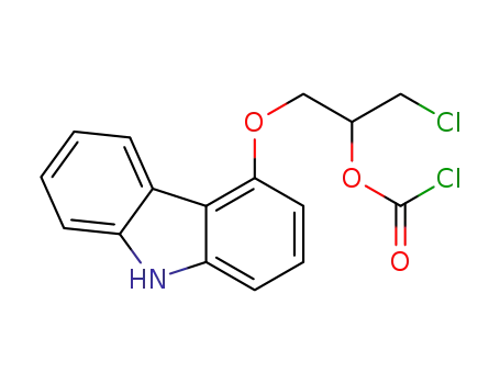 1-(9H-carbazol-4-yloxy)-3-chloropropan-2-ol chloroformate
