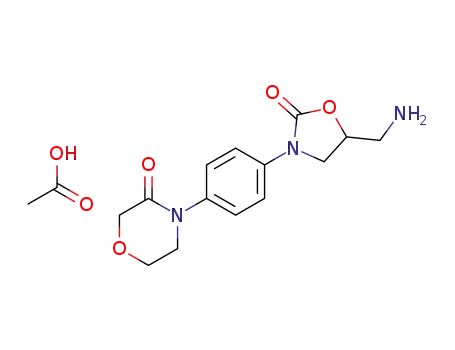 4-{4-[5-aminomethyI-2-oxo-1,3-oxazolidine-3-yl]-phenyl}-morphoIine-3-one acetate