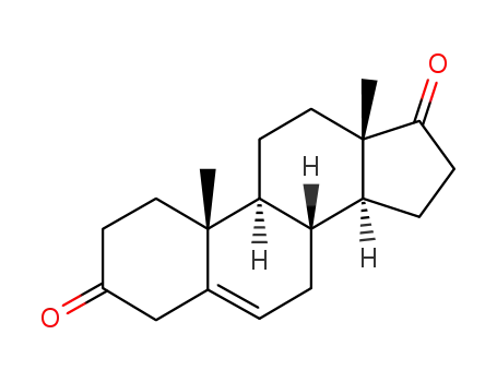 Molecular Structure of 571-36-8 (5-androstene-3,17-dione)