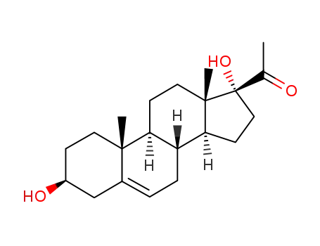 Molecular Structure of 387-79-1 (17ALPHA-HYDROXYPREGNENOLONE)