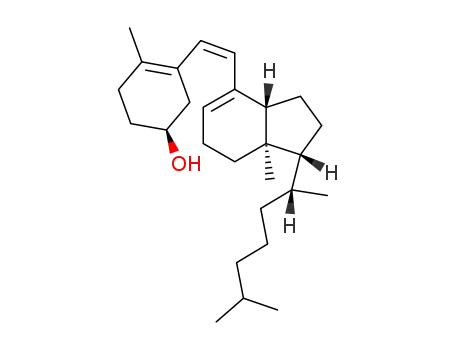 Molecular Structure of 1173-13-3 ((3beta,6Z)-9,10-secocholesta-5(10),6,8-trien-3-ol)