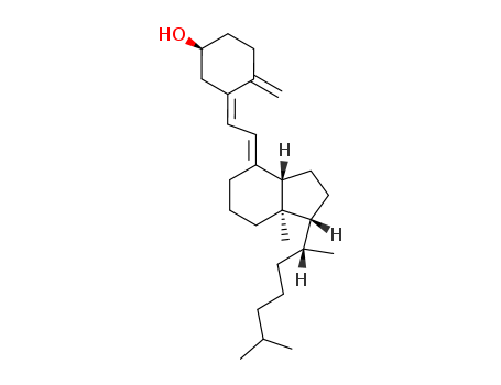 67-97-0,Vitamin D3,calciol;Vigorsan;Ricketon;Cholecalciferol;9,10-Secocholesta-5,7,10(19)-trien-3-ol,(3a,- 5Z,7E)-;colecalciferol;Prestwick_63;activated 7-dehydrocholesterol;CC;Videkhol;Quintox;9,10-Secocholestr-5,7,10(19)-trien-3-ol,3-.beta.,5Z,7E-;(3S,5Z,7E)-9,10-secocholesta-5,7,10(19)-trien-3-ol;