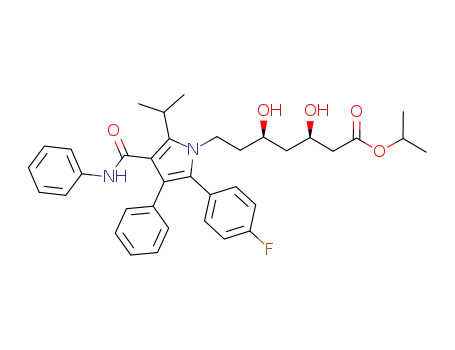 (3R,5R)-isopropyl 7-[2-(4-fluorophenyl)-5-(1-methylethyl)-3-phenyl-4-[(phenylamino)carbonyl]-1H-pyrrol-1-yl]-3,5-dihydroxyheptanoate