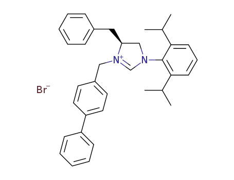 (S)-4-benzyl-3-(biphenyl-4-ylmethyl)-1-(2,6-diisopropylphenyl)-4,5-dihydro-1H-imidazol-3-ium bromide