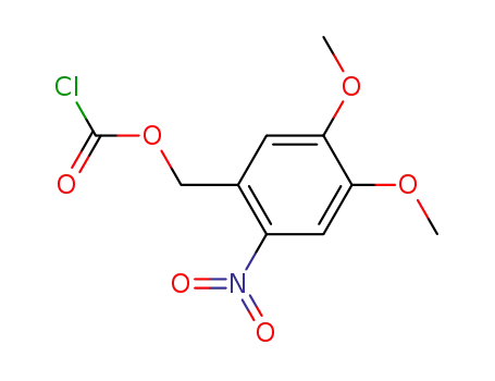Molecular Structure of 42855-00-5 (6-NITROVERATRYL CHLOROFORMATE)