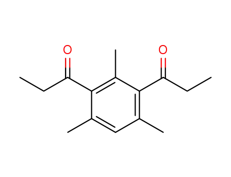 Molecular Structure of 6335-36-0 (1-(2,4,6-trimethyl-3-propanoyl-phenyl)propan-1-one)