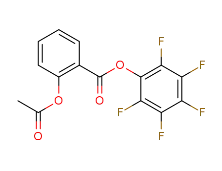 Molecular Structure of 65482-79-3 (Benzoic acid, 2-(acetyloxy)-, pentafluorophenyl ester)