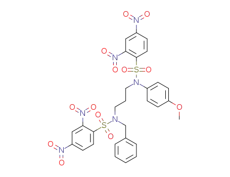 N-benzyl-N-(3-(N-(4-methoxyphenyl)-2,4-dinitrophenylsulfonamido)propyl)-2,4-dinitrobenzenesulfonamide