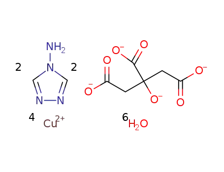 {[Cu4(4-amino-1,2,4-triazole)2(H2O)3(citrate)2]*3H2O}n