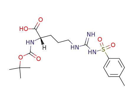 Molecular Structure of 13836-37-8 (Boc-Arg(Tos)-OH)