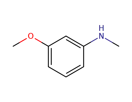 Molecular Structure of 14318-66-2 (3-Methoxy-N-methylaniline)