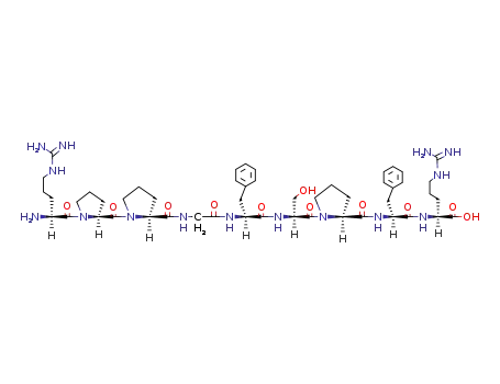 Molecular Structure of 58-82-2 (Bradykinin)