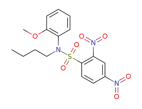 N-butyl-N-(2-methoxyphenyl)-2,4-dinitrobenzenesulfonamide