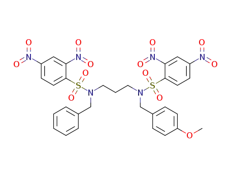 N-benzyl-N-(3-(N-(4-methoxybenzyl)-2,4-dinitrophenylsulfonamido)propyl)-2,4-dinitrobezenesulfonamide