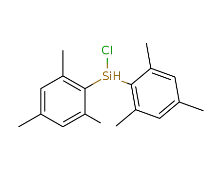 Molecular Structure of 50490-74-9 (Silane, chlorobis(2,4,6-trimethylphenyl)-)