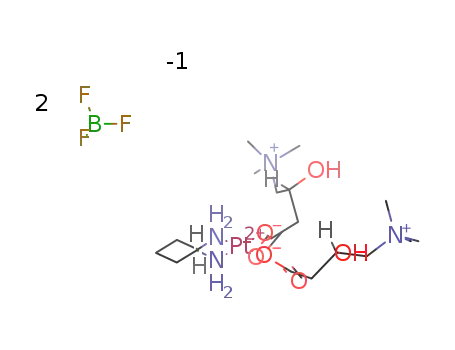 [Pt(L-carnitine-O)2((1R,2R)-(-)-1,2-diaminocyclohexane)2](BF4)2