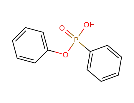 Molecular Structure of 2310-87-4 (phenyl hydrogen phenylphosphonate)