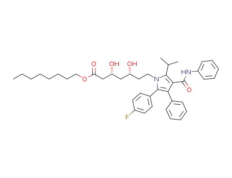 octyl (3R,5R)-7-(2-(4-fluorophenyl)-5-isopropyl-3-phenyl-4-(phenylcarbamoyl)-1H-pyrrol-1-yl)-3,5-dihydroxyheptanoate