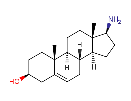 Molecular Structure of 4350-66-7 ((3beta,17beta)-17-aminoandrost-5-en-3-ol)