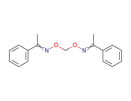 Molecular Structure of 71516-53-5 (Ethanone, 1-phenyl-, O,O'-methylenedioxime)
