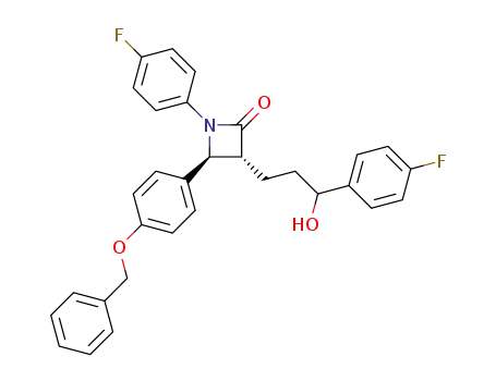 (3R,4S)-1-(4-fluorophenyl)-[3(S)-hydroxy-3-(4-fluorophenyl)propyl]-[4-(phenylmethoxy)phenyl]-2-azetidinone