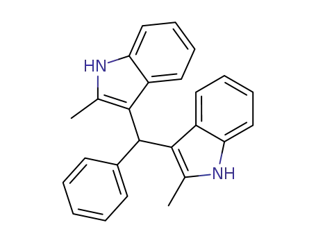 Molecular Structure of 17371-59-4 (1H-Indole,3,3'-(phenylmethylene)bis[2-methyl-)
