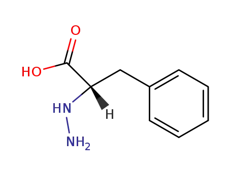 Molecular Structure of 1202-31-9 (Benzenepropanoic acid, a-hydrazino-, (S)-)