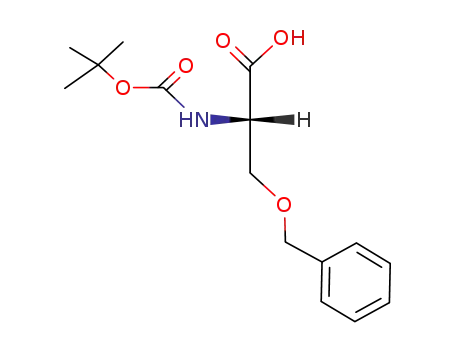 Molecular Structure of 23680-31-1 (N-BOC-O-Benzyl-L-serine)