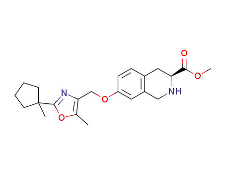 methyl (S)-7-[2-(1-methylcyclopentan-1-yl)-5-methyloxazol-4-yl]methoxy-1,2,3,4-tetrahydroisoquinoline-3-carboxylate