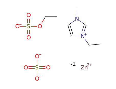 C2H5O4S(1-)*C6H11N2(1+)*O4S(2-)*(x)Zn(2+)