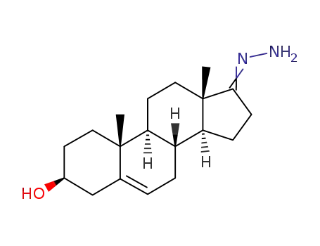 Molecular Structure of 63015-10-1 (Androstenone hydrazone)