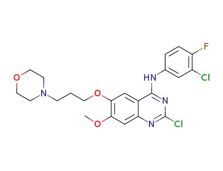 2-chloro-N-(3-chloro-4-fluorophenyl)-7-methoxy-6-(3-morpholin-4-ylpropoxy)quinazolin-4-amine