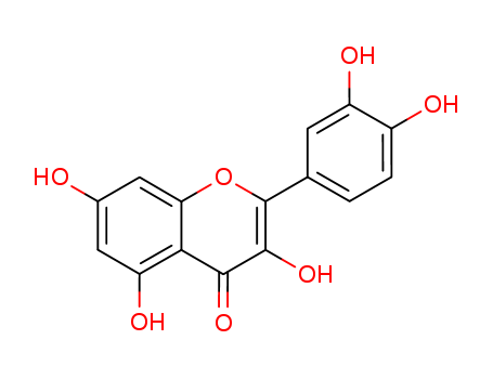 117-39-5,Quercetin,4H-1-benzopyran-4-one, 2-(3,4-dihydroxyphenyl)-3,5,7-trihydroxy-;Quercetin content;Cyanidelonon 1522;3,5,7-Trihydroxy-2-(3,4-dihydroxyphenyl)-4H-chromen-4-on;3,5,7,3,4-Pentahydroxyflavone;Quercetine;Quercetol;3,3',4',5,7-pentahydroxyflavone;Quercetin 99%;Sophoretin;C.I. natural yellow 10 & 13;C.I. Natural Yellow 10;Quertin;C.I. 75670;Quertine;t-Gelb bzw. grun 1;3,4,5,7-Tetrahydroxyflavan-3-ol;4H-1-Benzopyran-4-one, 2- (3,4-dihydroxyphenyl)-3,5,7-trihydroxy-;Xanthaurine;3,5,7,3, 4-Pentahydroxyflavone;Flavin meletin;Flavone, 3,3,4,5,7-pentahydroxy-;2-(3,4-Dihydroxyphenyl)-3,5,7-trihydroxy-4H-1-benzopyran-4-one;Flavone, 3,4,5,5,7-pentahydroxy-;3,3,4,5,7-Pentahydroxyflavone;2-(3,4-dihydroxyphenyl)-3,5,7-trihydroxy-chromen-4-one;