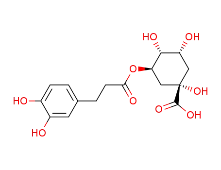 (1S,3S,4R,5R)-3-((3-(3,4-dihydroxyphenyl)propanoyl)oxy)-1,4,5-trihydroxycyclohexane-1-carboxylic acid