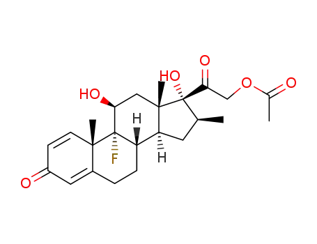 Molecular Structure of 987-24-6 (Betamethasone 21-acetate)