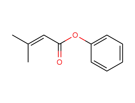 Molecular Structure of 54897-52-8 (2-Butenoic acid, 3-methyl-, phenyl ester)
