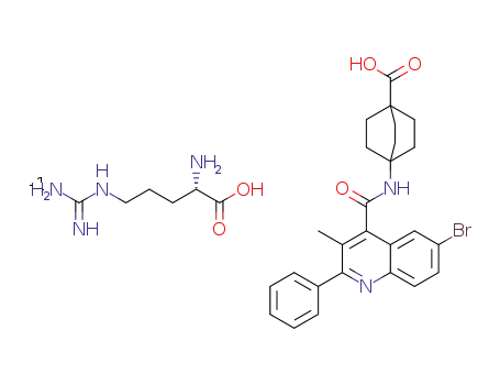 4-{[(6-bromo-3-methyl-2-phenylquinolin-4-yl)carbonyl]amino}bicyclo[2.2.2]octane-1-carboxylic acid L-arginine salt