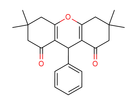 Molecular Structure of 19744-83-3 (1H-Xanthene-1,8(2H)-dione,
3,4,5,6,7,9-hexahydro-3,3,6,6-tetramethyl-9-phenyl-)