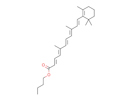 butyl (2E,4E,6E,8E,10E)-5,9-dimethyl-11-(2,6,6-trimethylcyclohex-1-en-1-yl)undeca-2,4,6,8,10-pentaenoate
